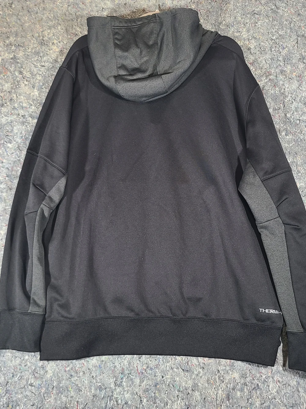 Nike Air Max Therma-FIT Hoodie Mens XXL Black Quarter Zip Pullover Sweatshirt